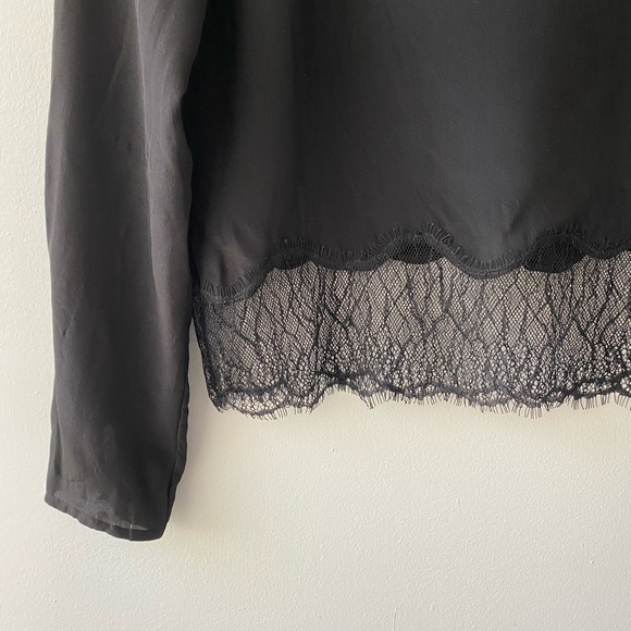Wilfred 100% Silk Black Blouse, Size S - Picture 6 of 11